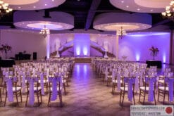 Wedding Ceremony with purple lighting