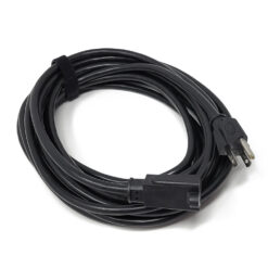 25 foot black extension cord wrapped up